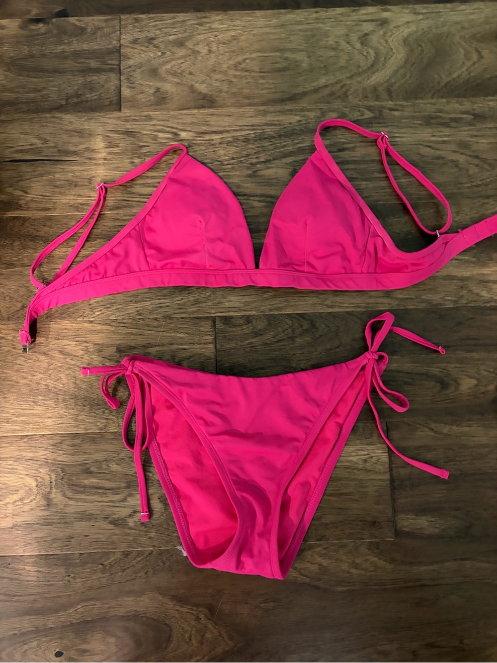 Shade & Shore Vibrant Pink Triangle Bikini